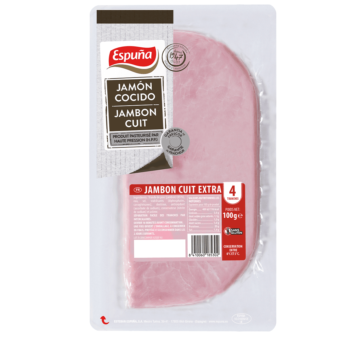 Pernil cuit llesques 100g