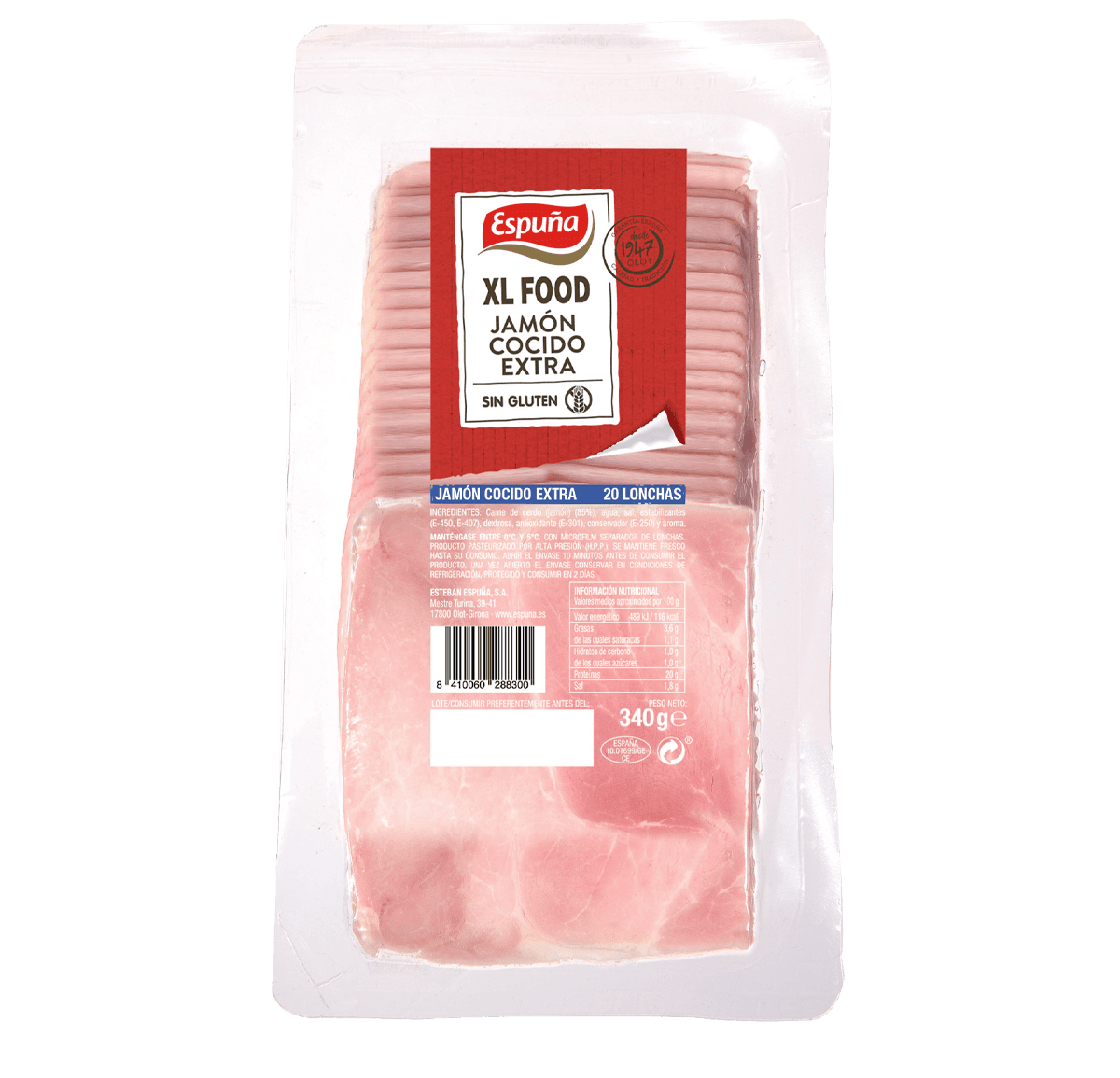 Pernil cuit llesques 11x11 340g