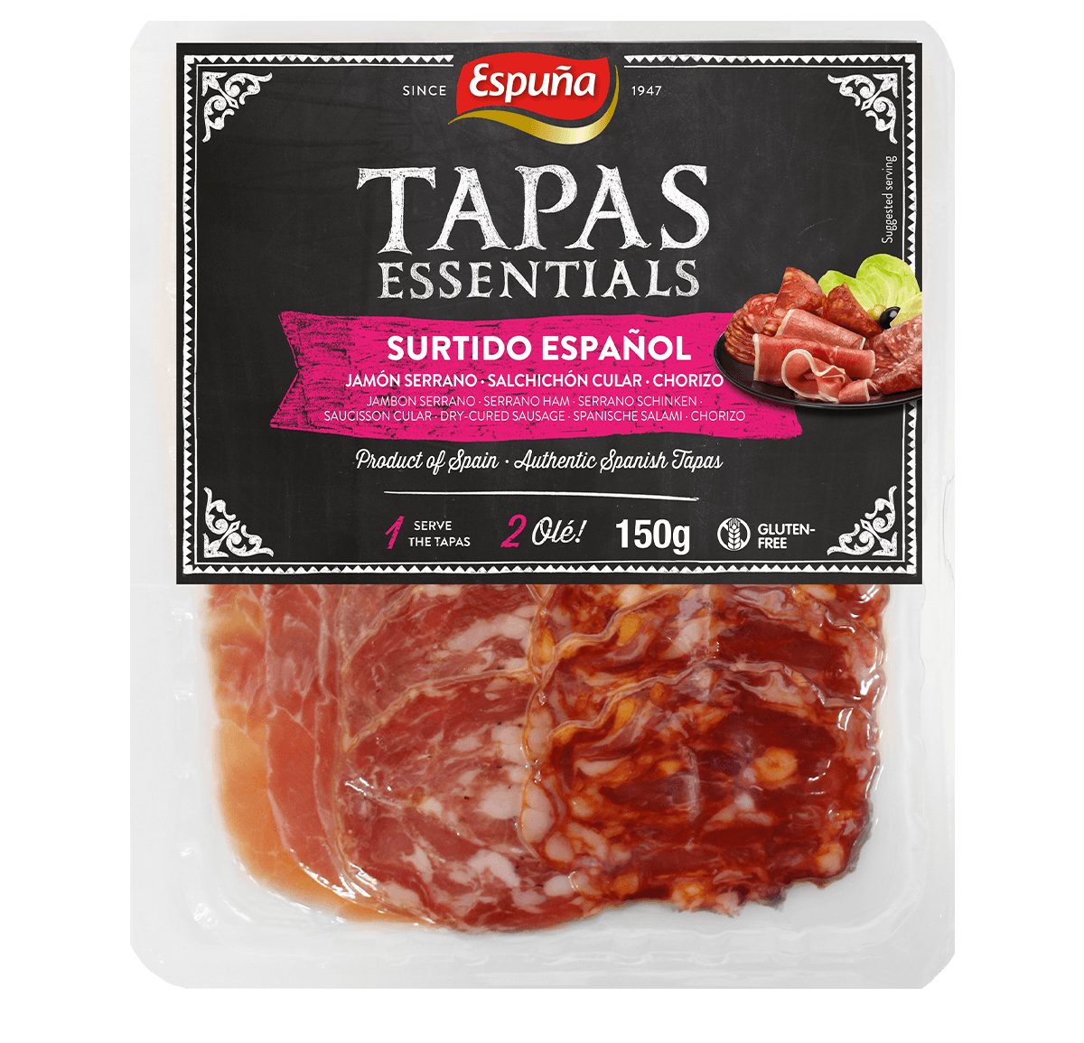 Pernil serrano, xoriç i llonganissa 150g