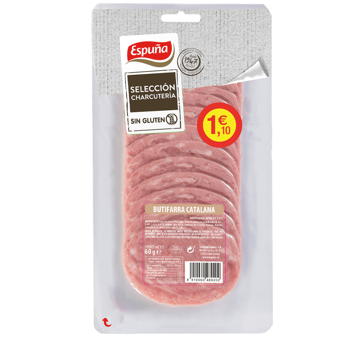 Botifarra catalana 60g - flash