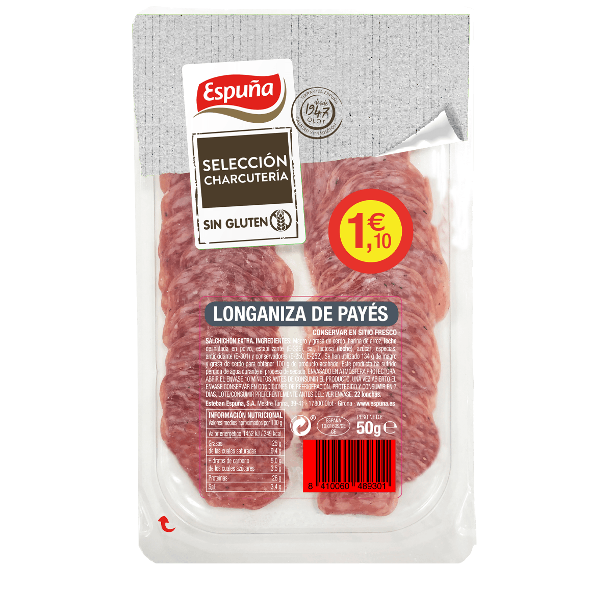 Llonganissa pagès llesques 50g - flash