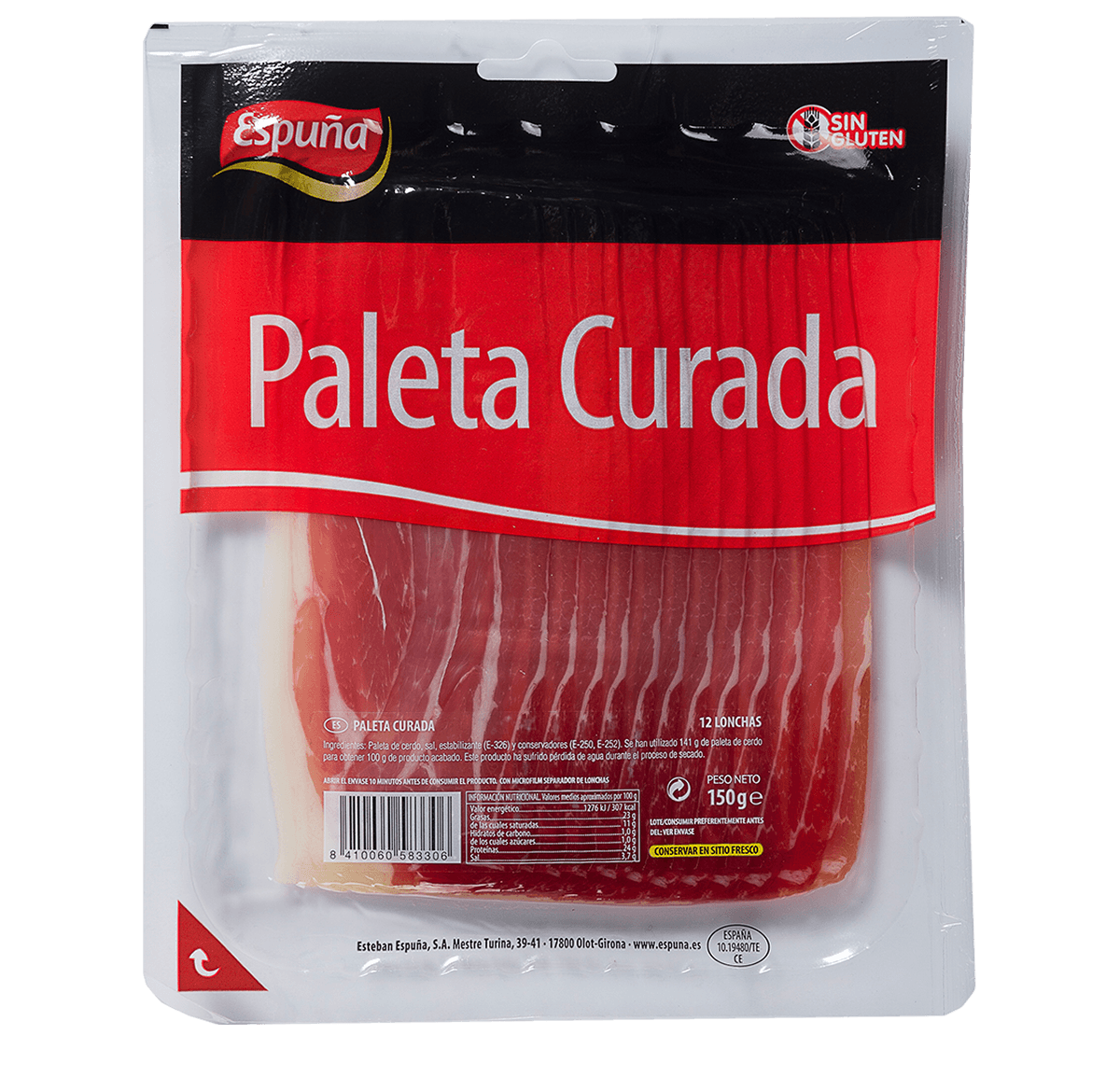 Espatlla curada llesques 150g