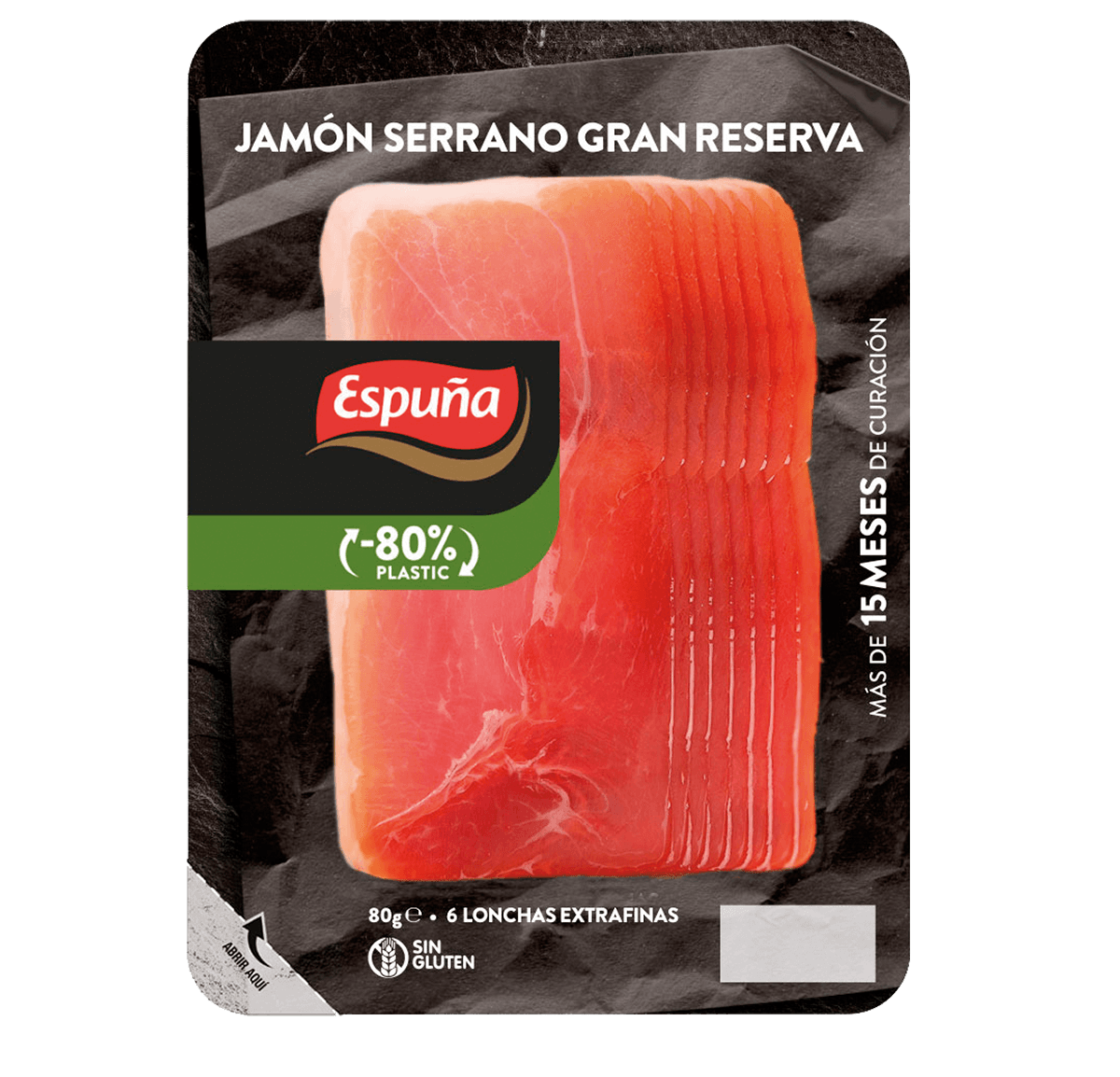 Pernil serrano gran reserva fines llesques 80g