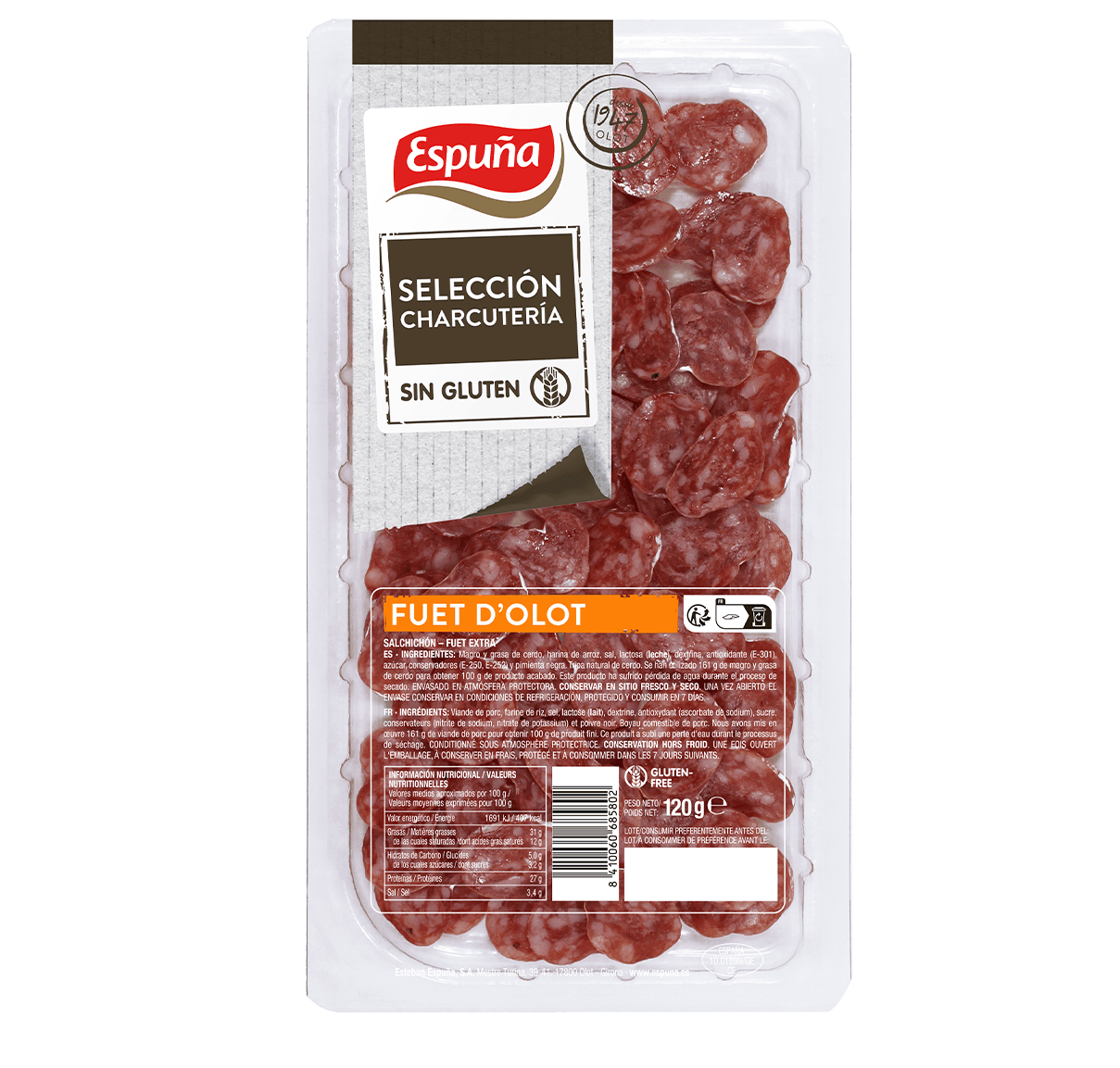 Fuet d'Olot llesques 120g