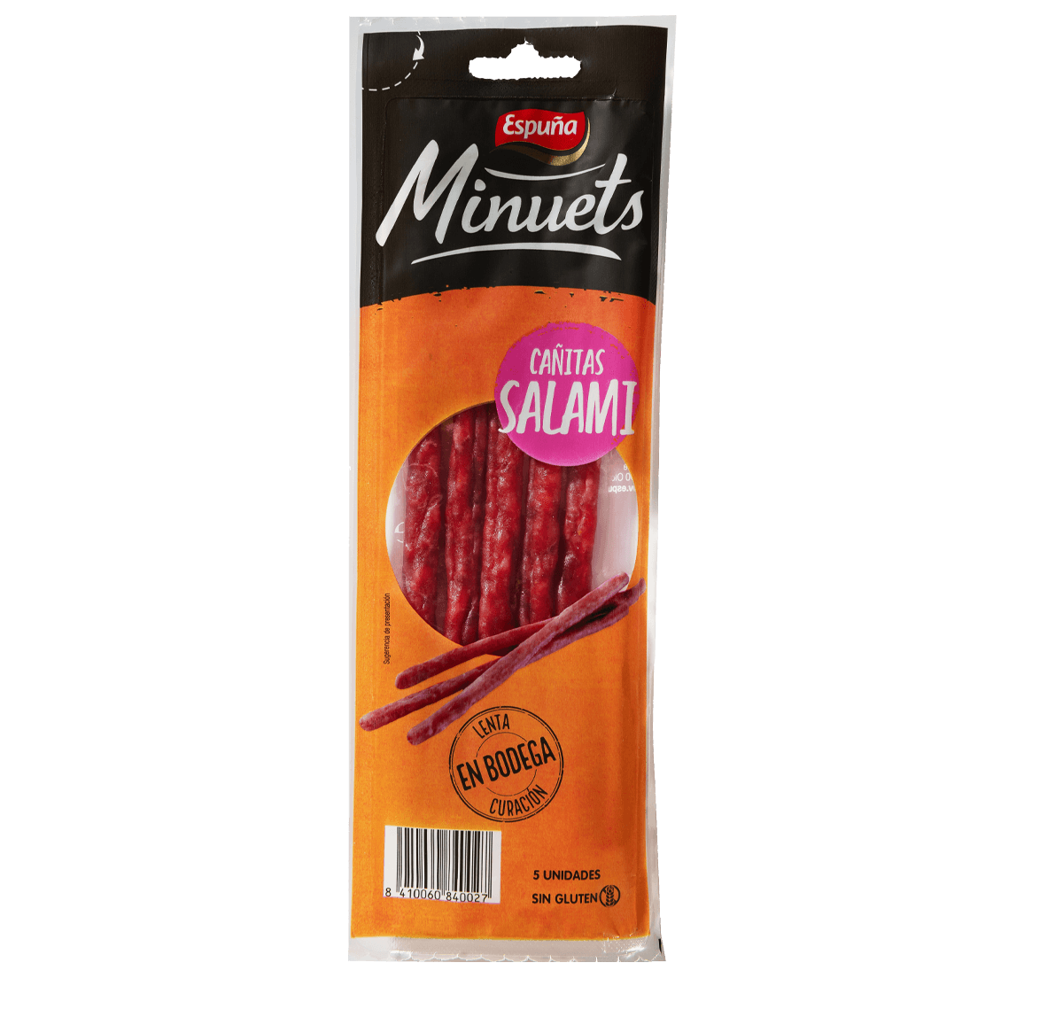 Minuets cañitas salami 50g