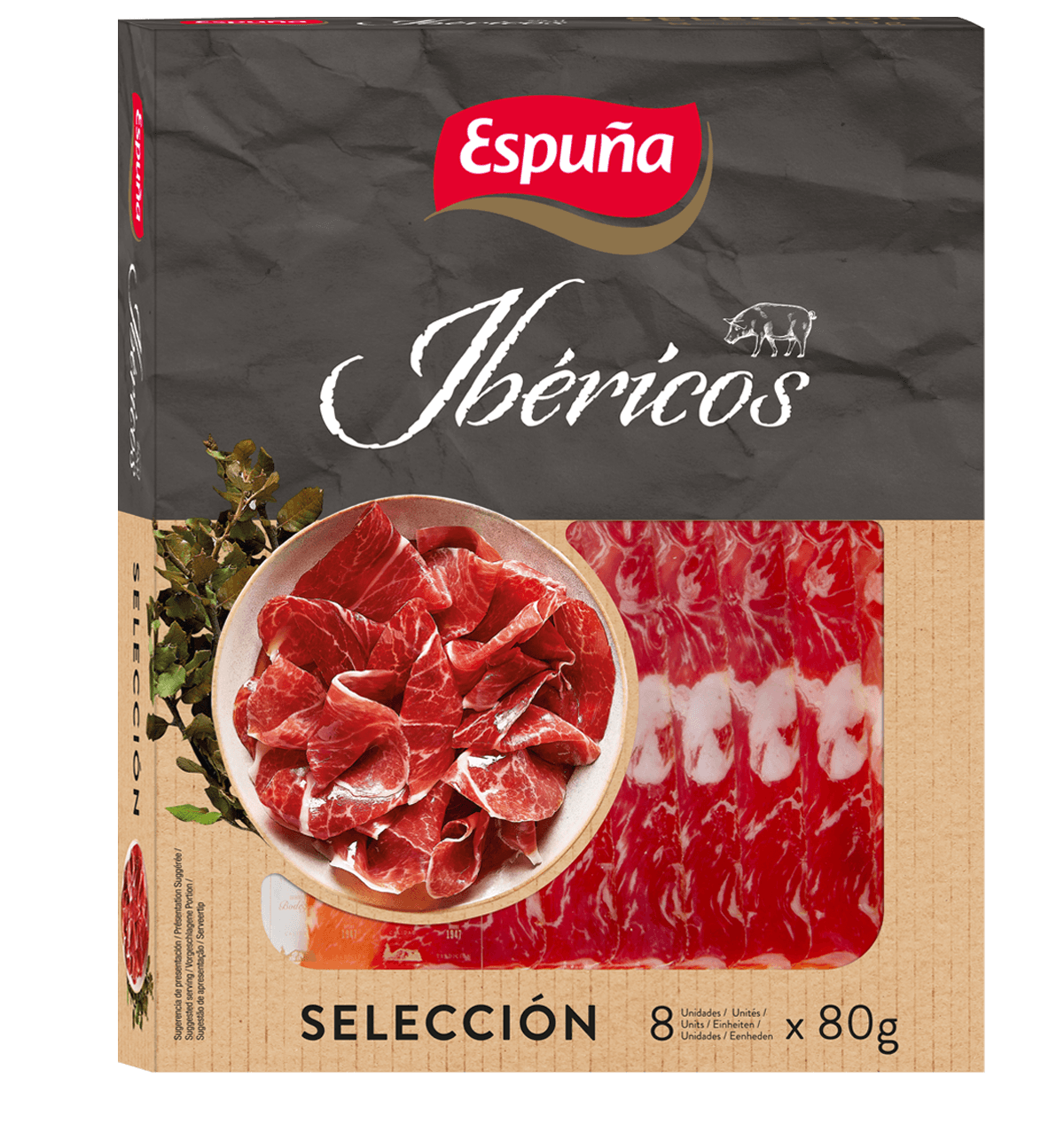 Espuña ibèrics baiona curada 8x80g